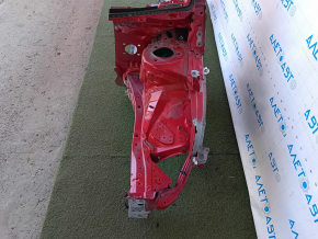 Чверть передня ліва Toyota Prius 50 16-22 відпиляна з центральною стійкою, червона, прим'ята стійка