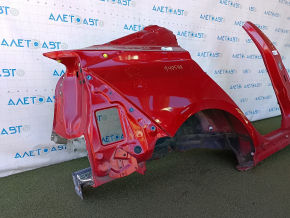 Чверть крило задня права Toyota Prius 50 19-22 під BSM, відпиляна з центральною стійкою, червона, тички, вм'ятини