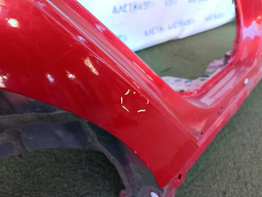 Чверть крило задня права Toyota Prius 50 19-22 під BSM, відпиляна з центральною стійкою, червона, тички, вм'ятини