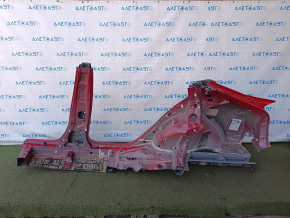 Чверть крило задня права Toyota Prius 50 19-22 під BSM, відпиляна з центральною стійкою, червона, тички, вм'ятини