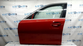 Дверь в сборе передняя левая BMW 3 G20 19-26 keyless, красный A75 отсутствует заглушка личинки замка, отсутствует фрагмент уплотнителя