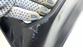Губа заднего бампера Audi Q3 83A 19-21 черный хром, матовый, S-Line, надрывы, царапины, примята, трещина, сломано крепление