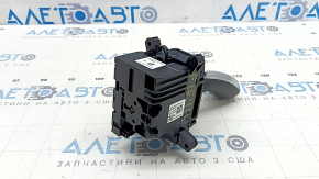 Шифтер КПП с ручкой BMW X5 F15 14-18 кожа черная с хромом, потерта, воздух, надломано крепление