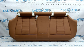 Подушка заднього ряду сидінь 2 ряд BMW 3 G20 19-21 шкіра коричнева COGNAC, під хімчистку, тички