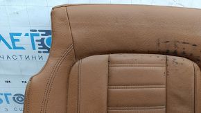 Обшивка подушки сидіння водія BMW 3 G20 19-21 шкіра коричнева COGNAC, з підігрівом, під хімчистку