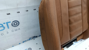 Обшивка подушки сидіння водія BMW 3 G20 19-21 шкіра коричнева COGNAC, з підігрівом, під хімчистку