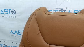 Обшивка спинки сидіння водія BMW 3 G20 19-21 шкіра коричнева COGNAC, з підігрівом, під хімчистку, потерт