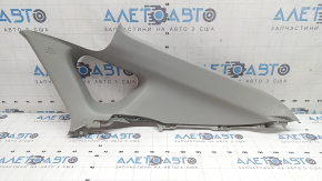 Накладка задней стойки верхняя правая Toyota Prius 30 12-15 серая, царапины, побелел пластик