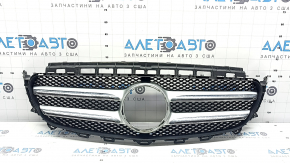 Решетка радиатора grill в сборе Mercedes W213 E 17-20 без камеры, AMG pkg, без эмблемы