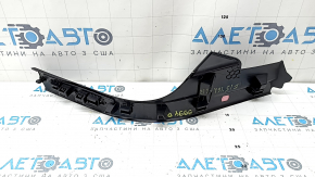 Накладка порога задняя правая BMW X5 F15 14-18 черная под 2 ряда с хром вставкой E-Drive, царапины