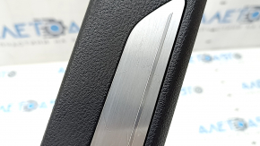 Накладка порога передняя левая BMW X5 F15 14-18 черная с хром вставкой E-Drive, царапины