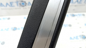 Накладка порога передняя левая BMW X5 F15 14-18 черная с хром вставкой E-Drive, царапины