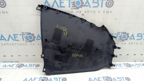 Накладка центральной консоли боковая левая Toyota Prius 30 10-15 черная, царапины, надломано крепление