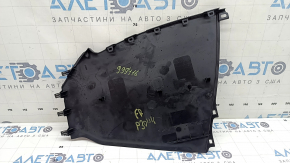 Накладка центральной консоли боковая правая Toyota Prius 30 10-15 черная, побелело крепление