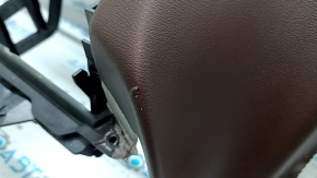 Торпедо передняя панель с AIRBAG BMW X5 F15 14-18 кожа черный верх, коричневый низ Dakota, под проекцию, с подсветкой, царапина, надрыв