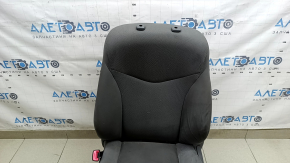 Сиденье водительское Toyota Prius 30 12-15 с airbag, механическое, велюр темно-серый, под химчистку, заломы ткани