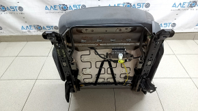 Сиденье водительское Toyota Prius 30 12-15 с airbag, механическое, велюр темно-серый, под химчистку, заломы ткани
