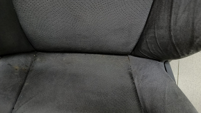 Сиденье водительское Toyota Prius 30 12-15 с airbag, механическое, велюр темно-серый, под химчистку, заломы ткани