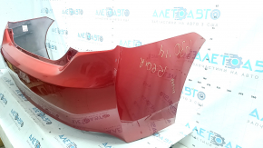 Бампер задній голий Toyota Prius 30 10-15 червоний, тріснути кріплення
