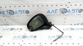 Зеркало боковое левое в сборе Toyota Prius 30 10-14 5 пинов, электро, подогрев, красное