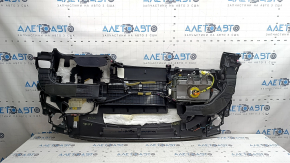 Торпедо передняя панель с AIRBAG Toyota Prius 30 10-13 черная, с дефлектором воздухвода, царапина