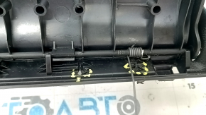Накладка отвору багажника BMW X5 F15 16-18 plug-in чорна під 2 ряди, з хромом накладками, подряпини, зламані кріплення