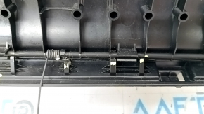 Накладка отвору багажника BMW X5 F15 16-18 plug-in чорна під 2 ряди, з хромом накладками, подряпини, зламані кріплення
