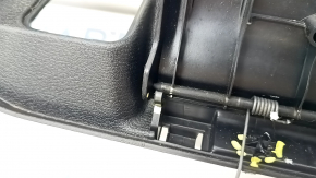 Накладка отвору багажника BMW X5 F15 16-18 plug-in чорна під 2 ряди, з хромом накладками, подряпини, зламані кріплення