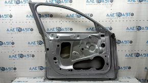 Дверь голая передняя левая Audi A6 C7 12-18 серебро LZ7G, крашена 0.2, замята, трещина