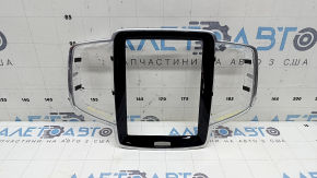 Накладка передньої панелі обрамлення монітора Volvo XC90 16-25 чорний глянець, подряпини
