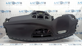 Торпедо передняя панель с AIRBAG Volvo XC90 16-25 тип 1, черная, с простой проекцией