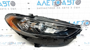 Фара передняя правая в сборе Ford Fusion mk5 17-20 галоген, с DRL