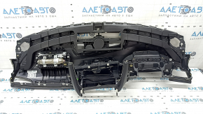 Торпедо передняя панель с AIRBAG Audi A6 C7 16-18 рест, черная