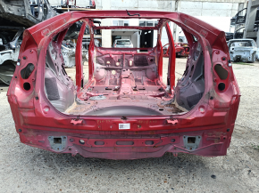 Задняя панель Toyota Prius 30 10-15 на кузове, красная