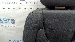 Спинка заднего ряда сидений (2 ряд) левая Volvo XC90 16-25 кожа черная, с подголовником и верхним каркасом, под химчистку