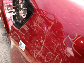 Чверть крило задня ліва Toyota Prius 30 12-15 на кузові, червона, вм'ятини