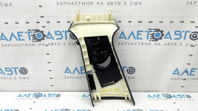 Накладка центральної стійки верхній ремінь права Audi A6 C7 12-18 під дефлектор, чорна, під чистку