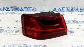 Ліхтар зовнішній крило лівий Audi A6 C7 16-18 рест, розбите скло, тріснуть корпус