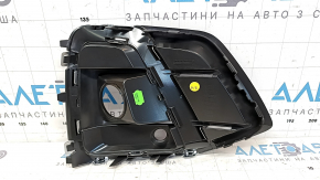 Грати переднього бампера ліва Audi Q5 80A 21-25 чорний мат з хромом, S-Line, під радар і парктронік