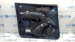 Обшивка двери карточка передняя правая Audi Q5 80A 21-25 кожа черная, подлокотник черный, Bang & Olufsen, царапины