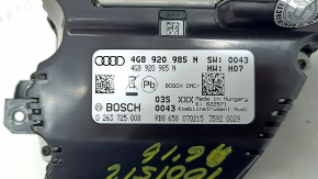 Щиток приборов Audi A6 C7 16-18 рест без ночного видения и проекции, 86к, царапины