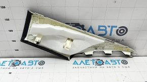 Накладка задней стойки левая Audi A6 C7 12-18 черная, под шторку, потерта