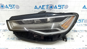 Фара передняя левая в сборе Audi A6 C7 16-18 рест LED, песок, скол