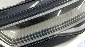 Фара передняя левая в сборе Audi A6 C7 16-18 рест LED, песок, скол