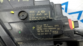 Фара передняя левая в сборе Audi A6 C7 16-18 рест LED, песок, скол
