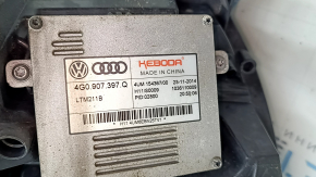 Фара передняя левая в сборе Audi A6 C7 16-18 рест LED, песок, скол