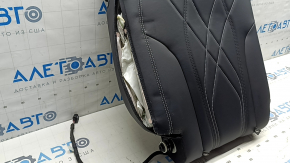 Спинка заднего ряда сидений 2 ряд  правая Ford Mustang Mach-E 21-26 с airbag, кожа черная, строчка серая и черная, с подогревом, стрельнувшая