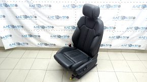 Сидіння водійське Audi Q5 80A 21-25 з airbag, електричне, підігрів, шкіра чорна з сірим рядком, перфорація
