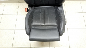 Сидіння водійське Audi Q5 80A 21-25 з airbag, електричне, підігрів, шкіра чорна з сірим рядком, перфорація