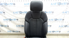 Сидіння водійське Audi Q5 80A 21-25 з airbag, електричне, підігрів, шкіра чорна з сірим рядком, перфорація